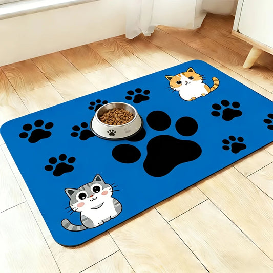 Waterproof Cat Feeding Mat Non Slip Design