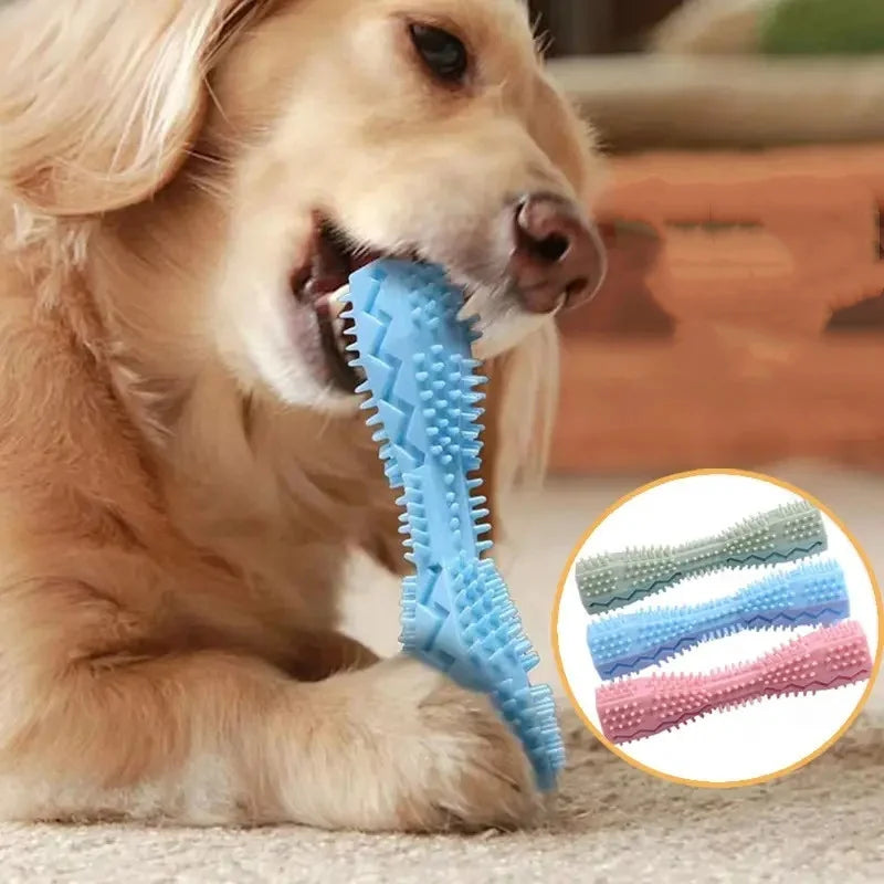 Dog Teething Toy Chew Stick Bite Resistant Fun Leak Proof Food Toy Pet Teether Cleaner Stick Cat and Dog Chewing Toys