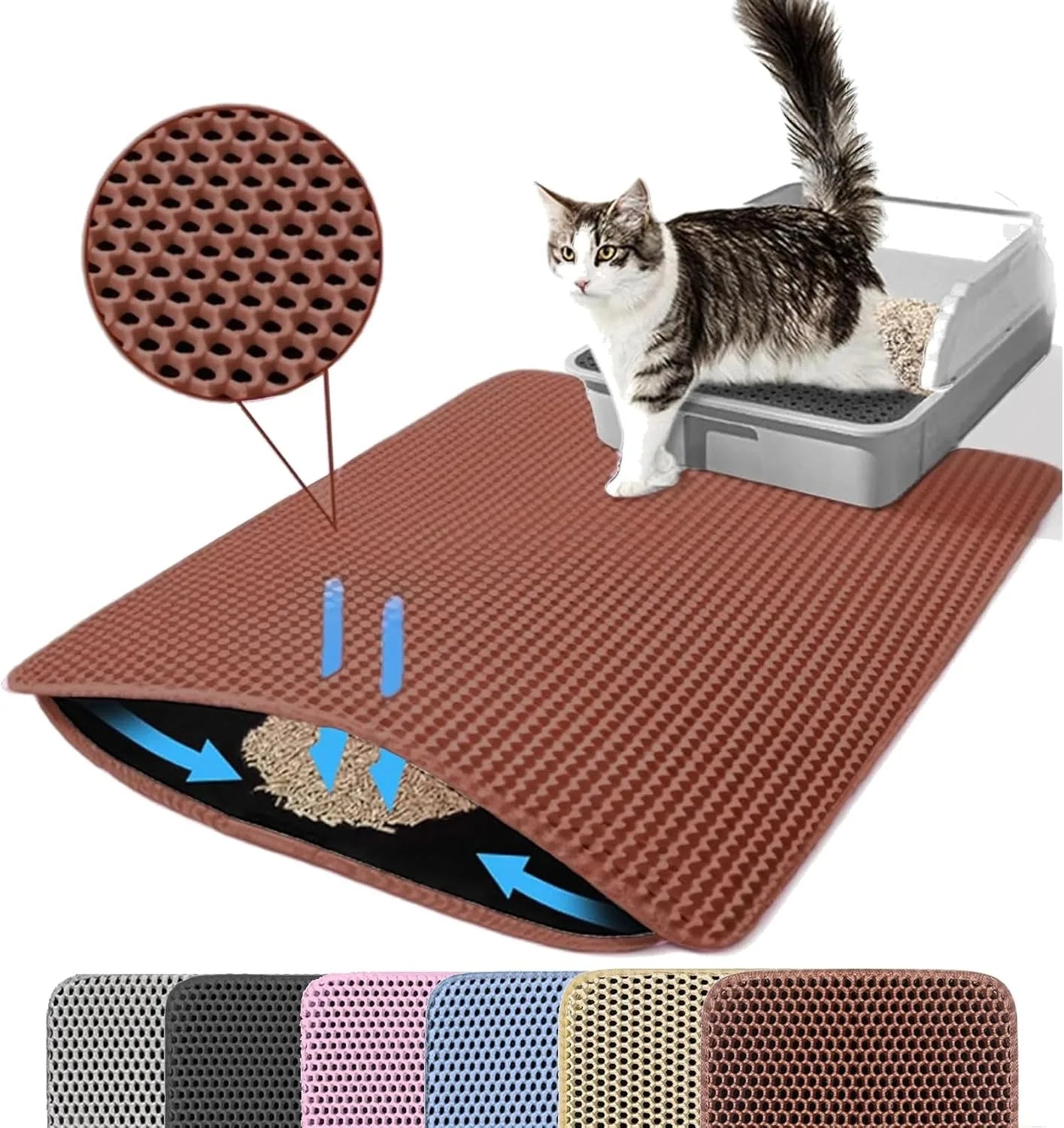Keep Floors Clean Cat Litter Trap Mat