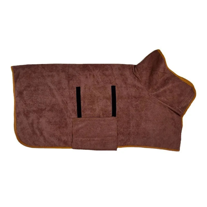 Super Absorbent Pet Towel Bathrobe for Large Dogs All-over Wrap Quick Drying Breathable Year-round Cleaning Dog Bathrobe Towels