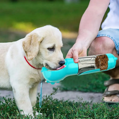 3-in-1 Portable Pet Water Bottle & Food Dispenser