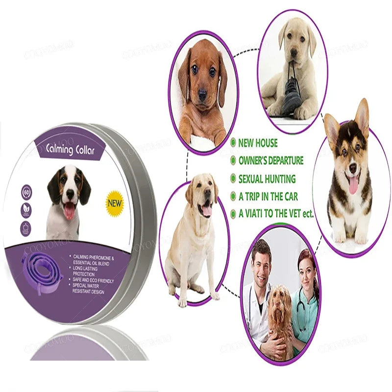 CalmPaws Anxiety Relief Collar for Dogs & Cats