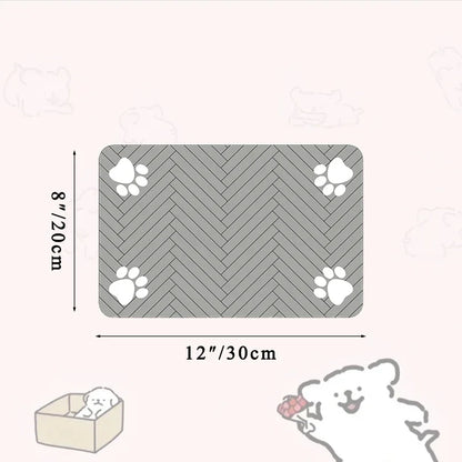 Absorbent Pet Bowl Mat for Mess-Free Feeding