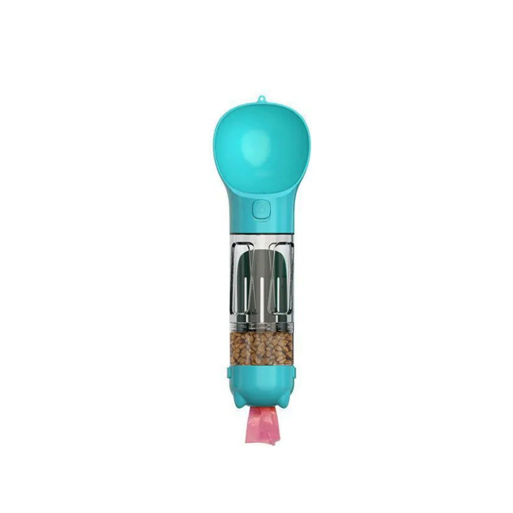 3-in-1 Portable Pet Water Bottle & Food Dispenser