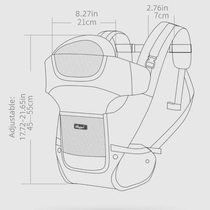 Ergonomic Baby Carrier Backpack Adjustable Head Support Baby Hipseat Carrier Breathable Mesh Multi-use Infant Waist Stool