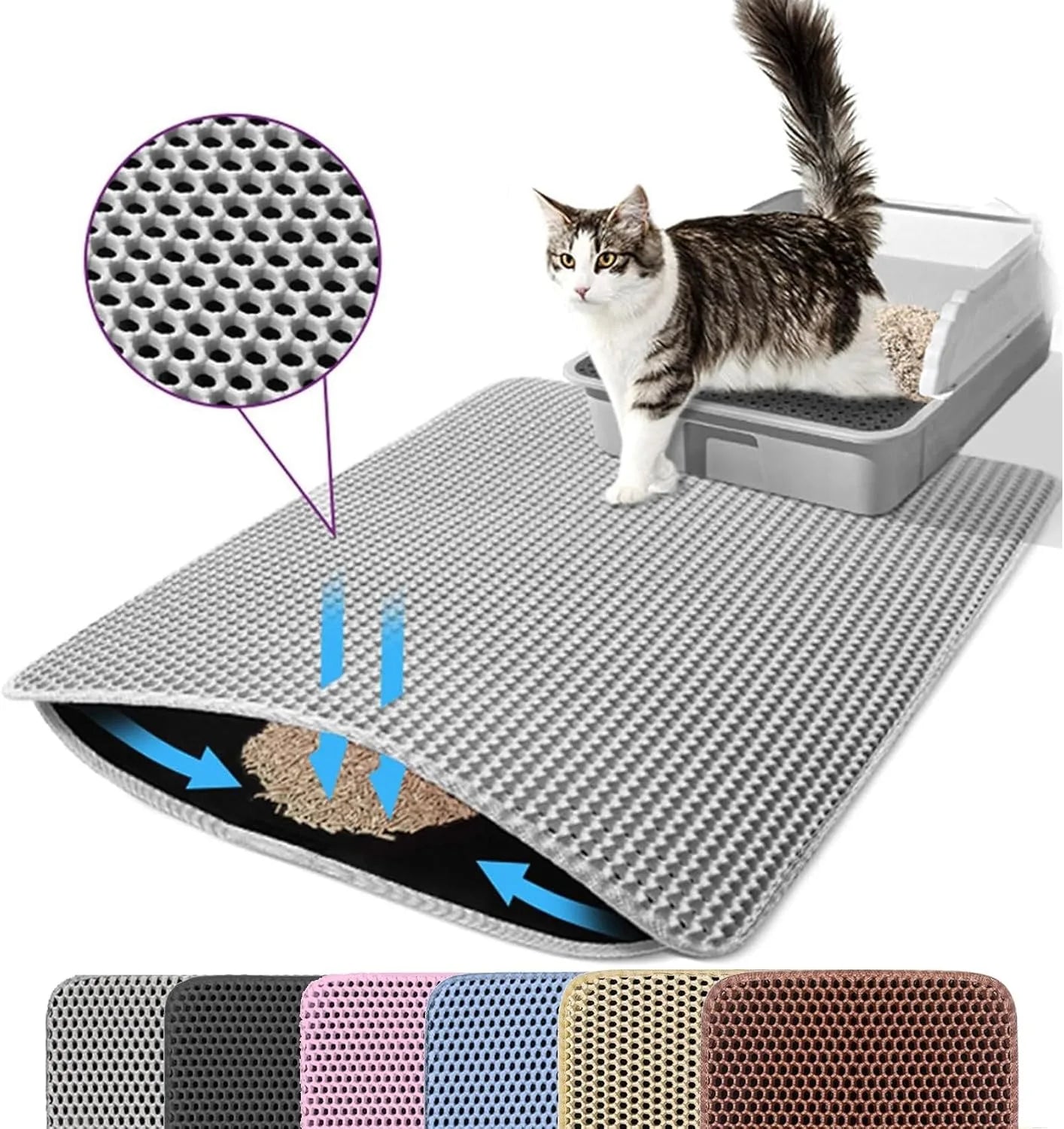 Keep Floors Clean Cat Litter Trap Mat