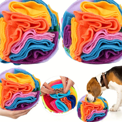 Interactive Dog Toys Snuffle Ball for Dogs Encourage Natural Foraging Skills, Snuffle Ball Dog Puzzle Toys Treat Ball for Large