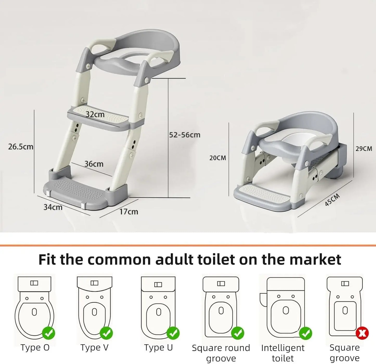 Toddler Potty Training Seat with Steps for Easy Learning