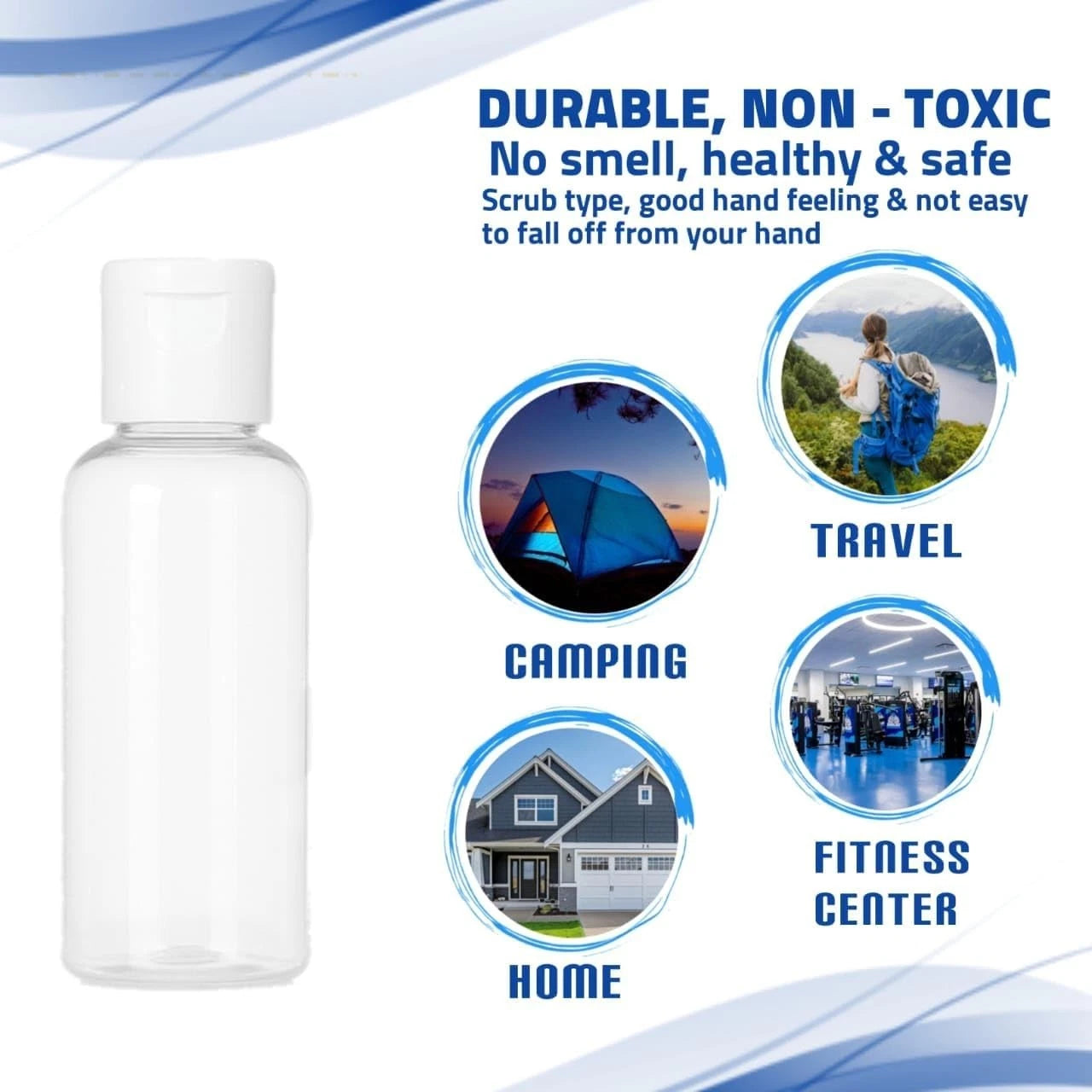 New-Enrico Shonalli Travel Bottles-3 Pack-UK