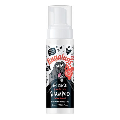 Flea and Tick Dog Shampoo by Bugalugs, Works on Smelly Puppies & Dogs, Contains Neem Oil PH Balanced Vegan Used by Professional Groom