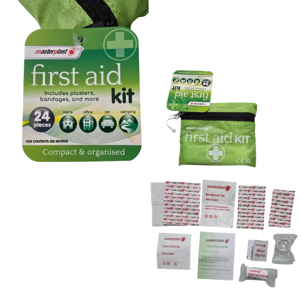 New-Masterplast Compact First Aid Kit 24pc-UK