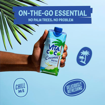 Vita Coco | Pure Coconut Water (330ml x 12) | Naturally Hydrating | Packed with Electrolytes | Gluten Free | Full of Vitamin C & Potassium