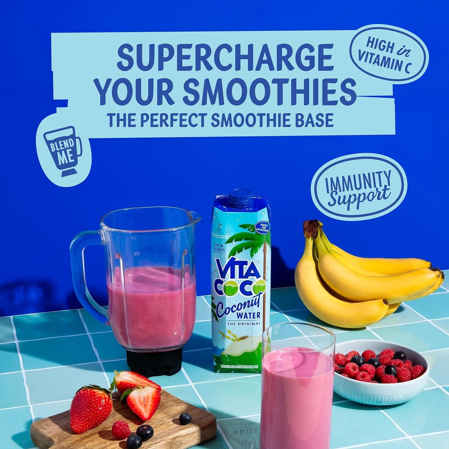 Vita Coco | Pure Coconut Water (330ml x 12) | Naturally Hydrating | Packed with Electrolytes | Gluten Free | Full of Vitamin C & Potassium