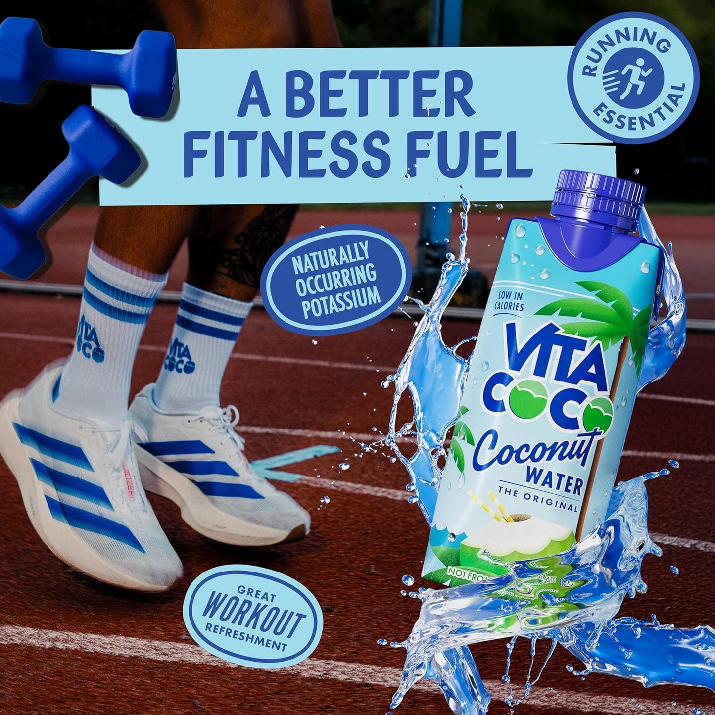 Vita Coco | Pure Coconut Water (330ml x 12) | Naturally Hydrating | Packed with Electrolytes | Gluten Free | Full of Vitamin C & Potassium