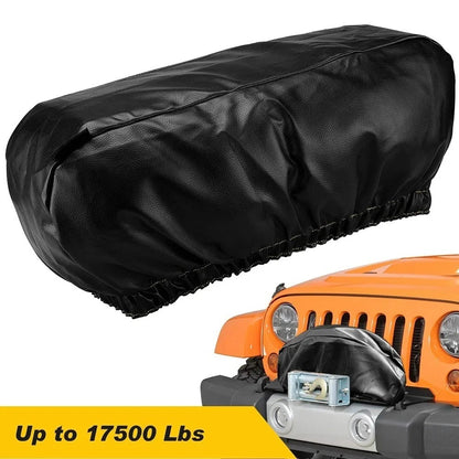Winch Cover Heavy Duty Waterproof Winch Protection Cover Dust-Proof Universal